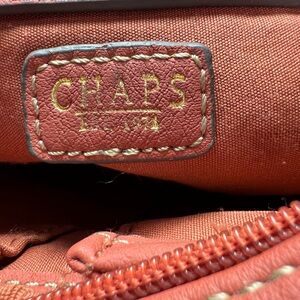 Chaps Coral Colored Over the shoulder Leather Bag